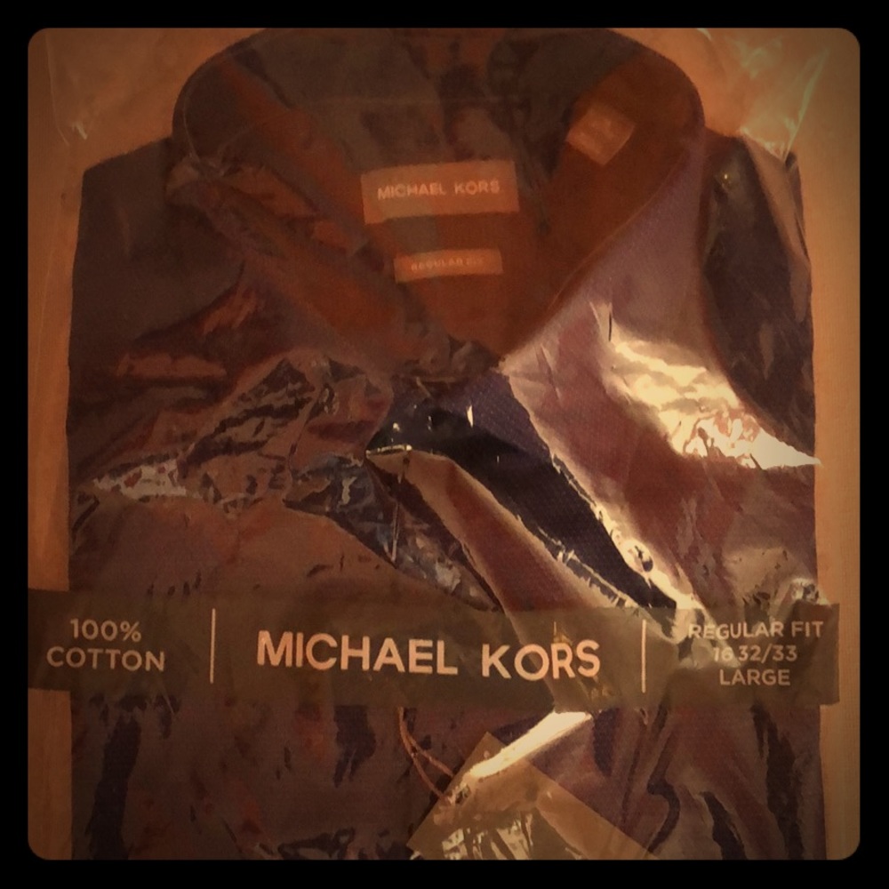Michael Kora 100% cotton dress shirt.